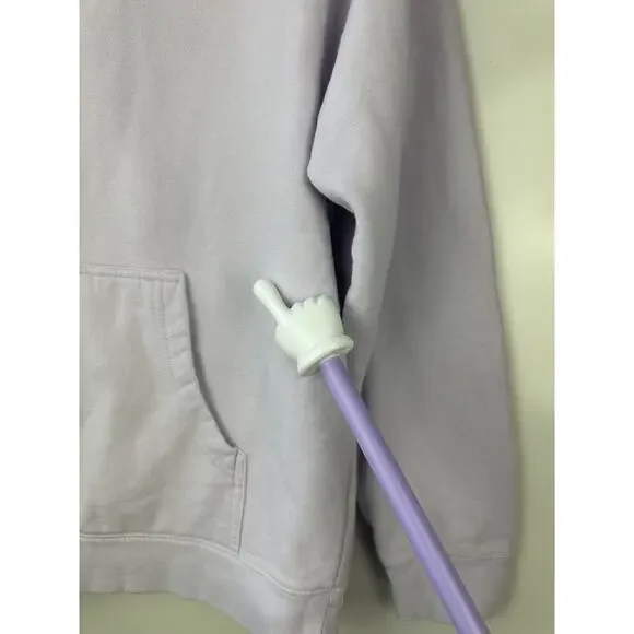 Glossier Limited Edition Lavender Hoodie Embroidered Pullover Sweatshirt Medium - Picture 15 of 16